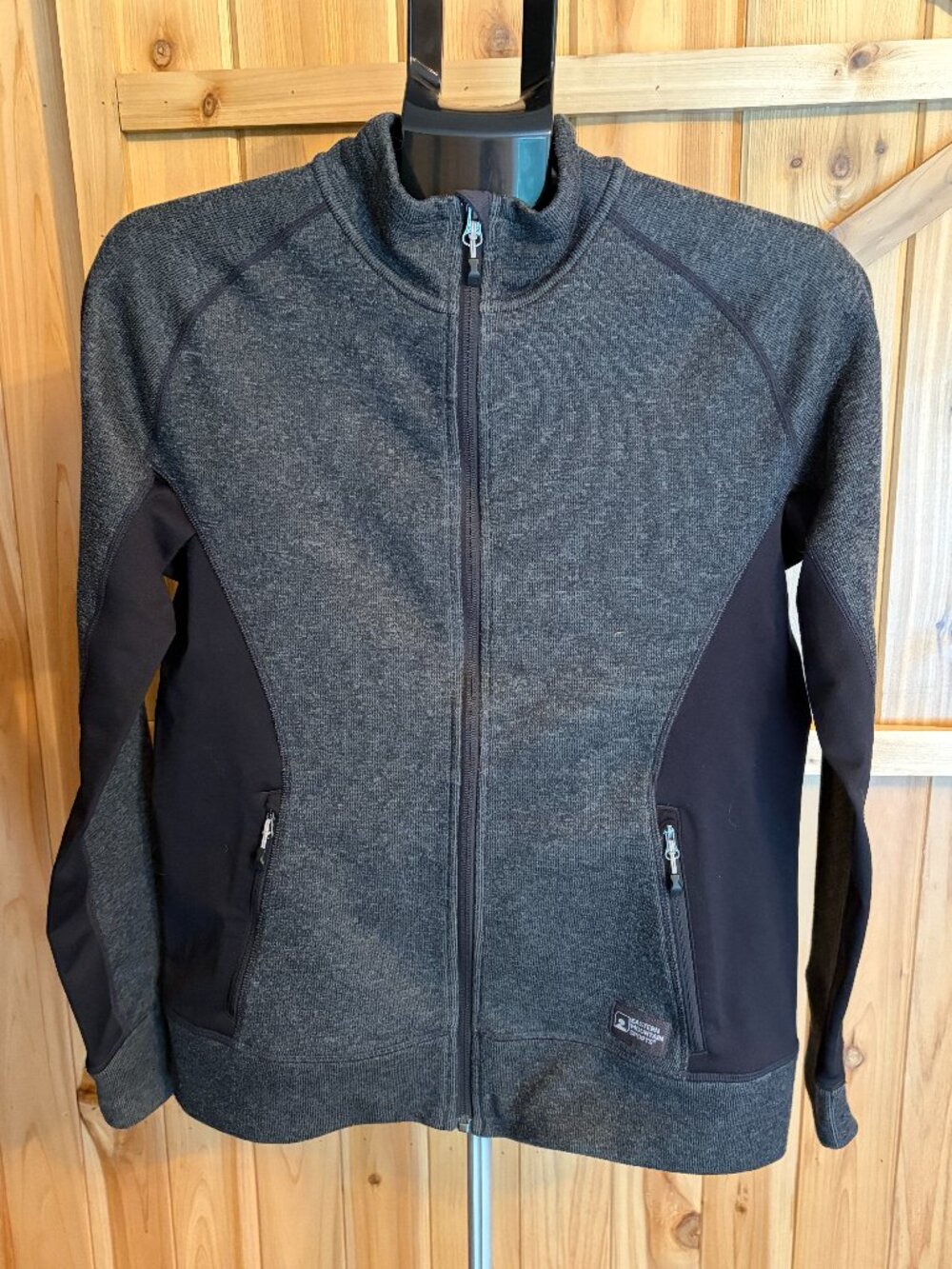 Eastern Mountain Sports (EMS) Women's Dk Charcoal/Black Fleece Jacket SZ Medium